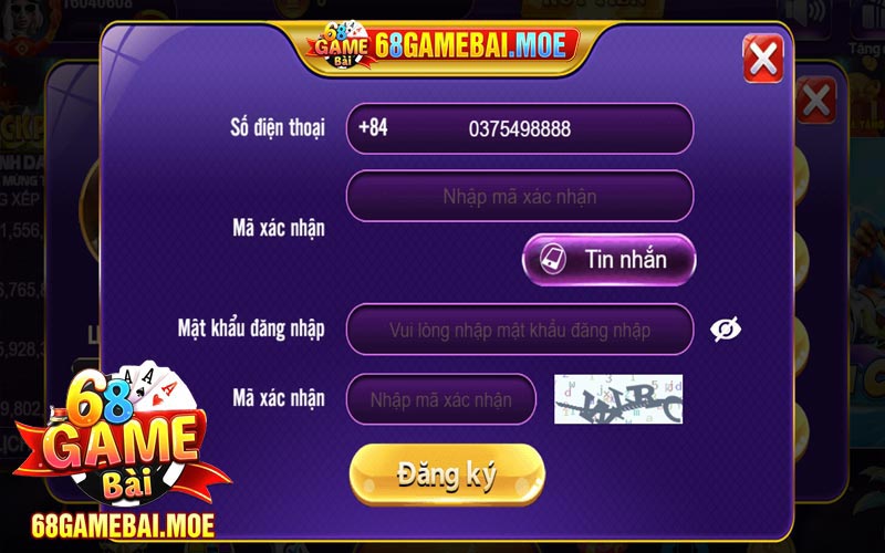 Cách đăng ký 68gamebai chơi Live Casino